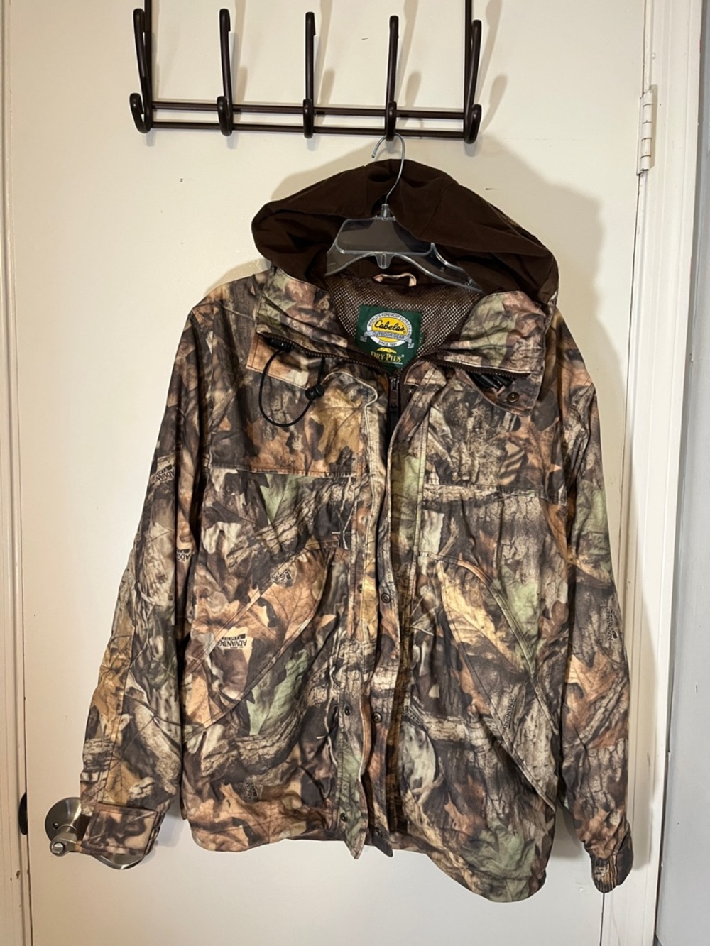 Cabela’s Dry-Plus Hunting Jacket Advantage Timber Camo Mens Medium Regular Mesh